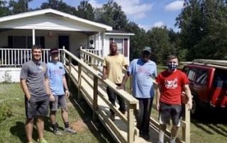 LDS Missionaries on a completed ramp