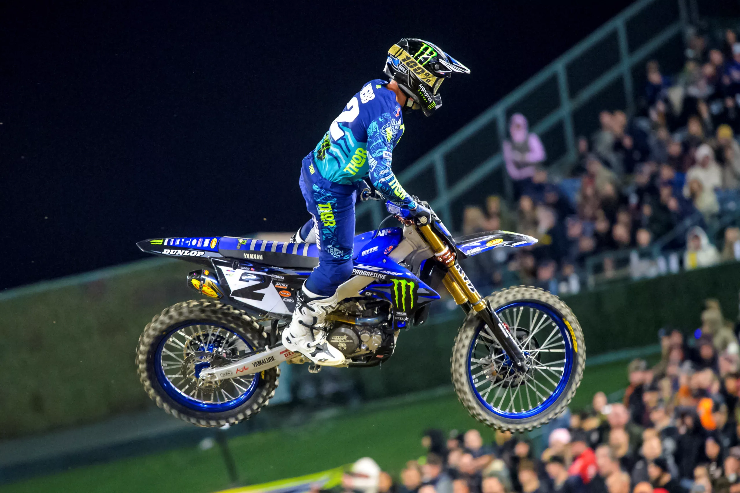 Cooper Webb, the No. 2 rider in the 450SX motorcycle class of the Monster Energy AMA Supercross Championship series